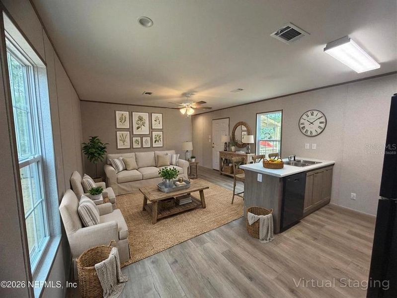 Furnished interior view inside a new home in , Interlachen (Image 9).