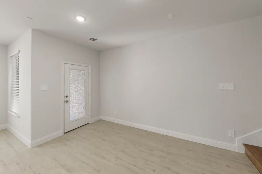 Front exterior of a new home in Sereno Oaks at Buckner Terrace, Dallas, TX, highlighting curb appeal (Image 14).