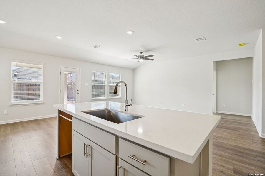 Furnished interior view inside a new home in Estancia Ranch - Classic Series, San Antonio (Image 16).