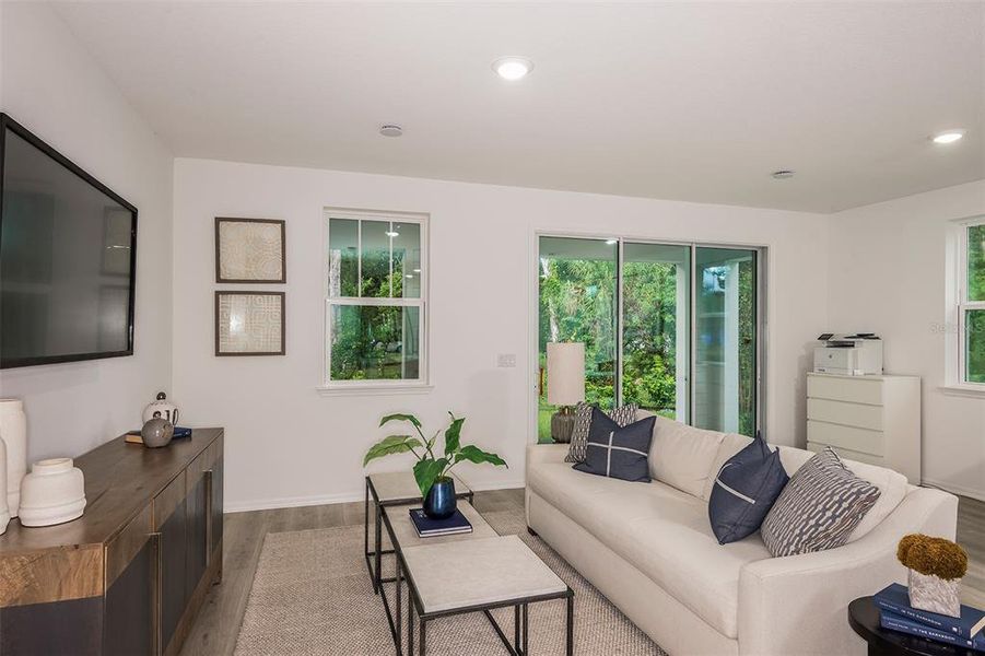 Furnished interior view inside a new home in Towns at Greenleaf, Oviedo (Image 14).