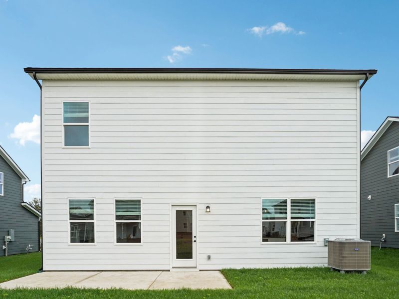 Spend summer nights on the spacious back patio.