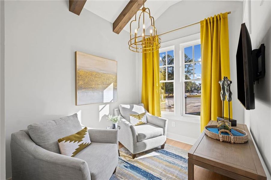 Furnished interior view inside a new home in , Kennesaw (Image 27).