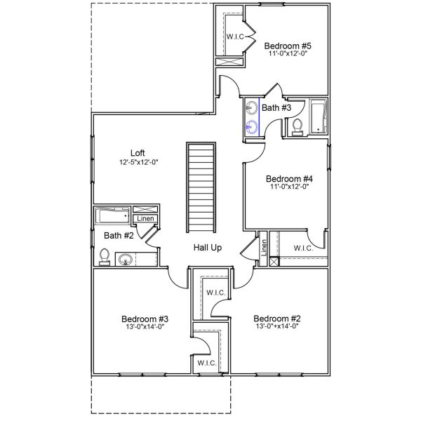 2D floor plan layout of this home in Hanes Lake, Winston-Salem, NC (Image 4). 2D floor plan layout of this home in Hanes Lake, Winston-Salem, NC (Image 4).