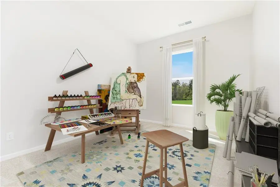 Furnished interior view inside a new home in The Beacon at Old Peachtree Single Family Homes, Lawrenceville (Image 15).