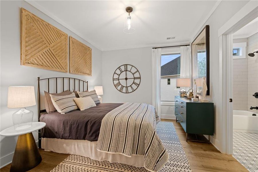 Furnished interior view inside a new home in Soleil Belmont Park, Canton (Image 45).