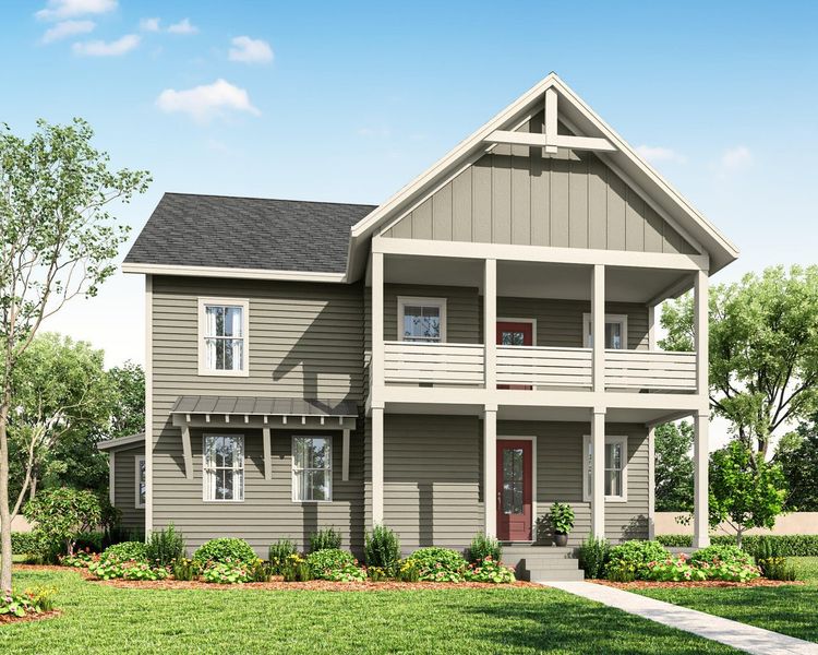 Representative exterior photo of a completed home built from the The Awake by New Leaf Builders in Vineyard Lakes, Johns Island, SC (Image 1). Representative exterior photo of a completed home built from the The Awake by New Leaf Builders in Vineyard Lakes, Johns Island, SC (Image 1).