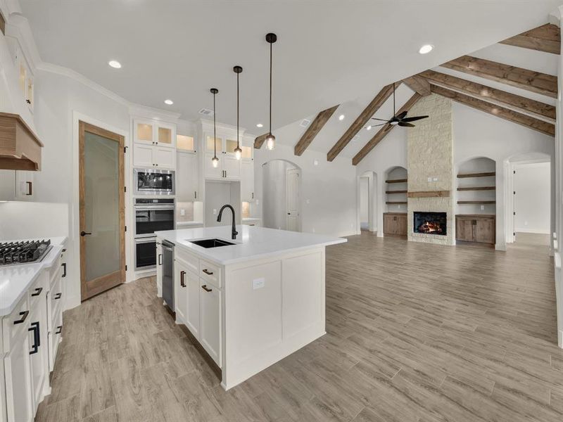 Furnished interior view inside a new home in , Weatherford (Image 13).