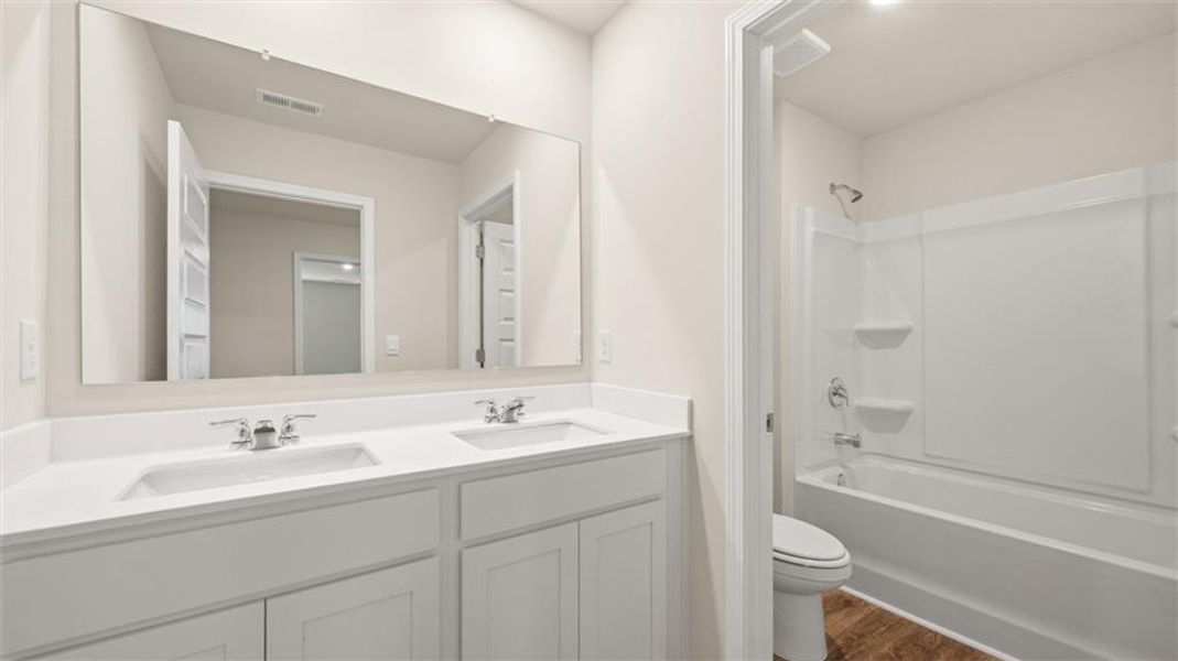 Furnished interior view inside a new home in Independence, Loganville (Image 11). Furnished interior view inside a new home in Independence, Loganville (Image 11).