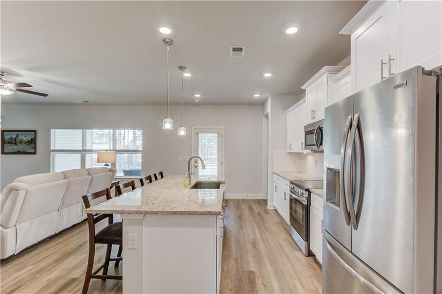 Furnished interior view inside a new home in , Pendergrass (Image 9).