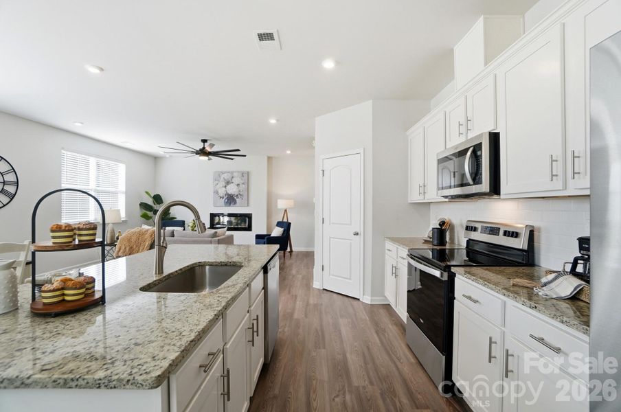 Furnished interior view inside a new home in , Monroe (Image 17).