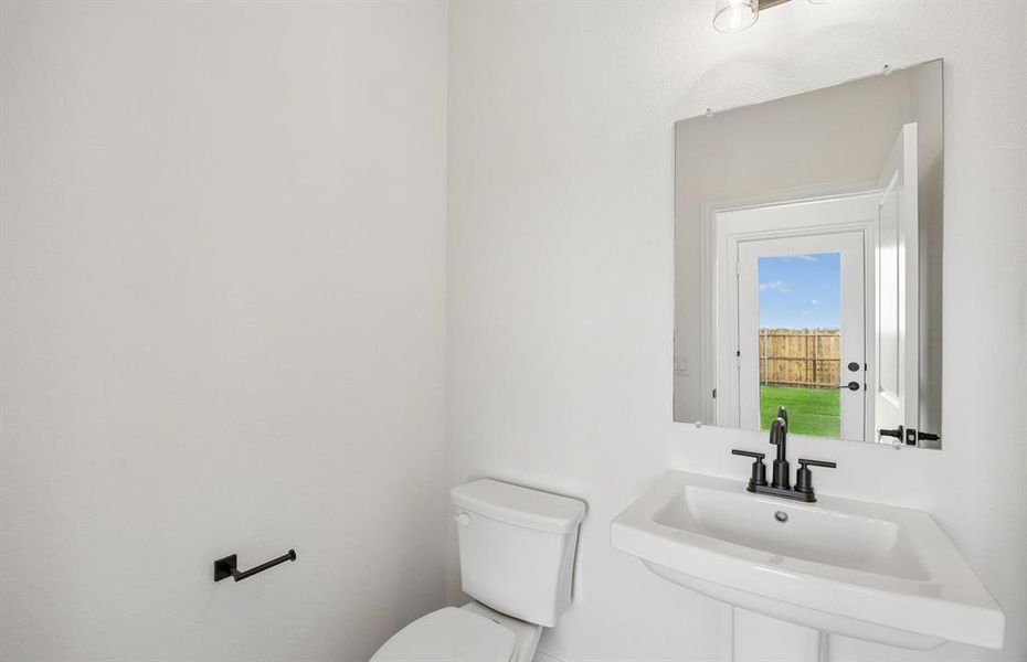 Powder bath on fist level Powder bath on fist level