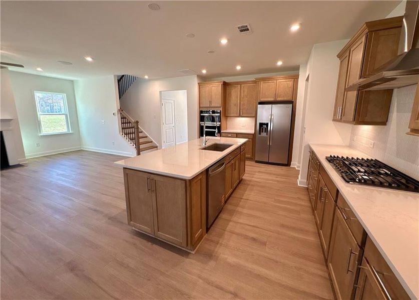 Furnished interior view inside a new home in Riversprings, Dacula (Image 8). Furnished interior view inside a new home in Riversprings, Dacula (Image 8).