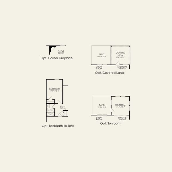2D floor plan layout for the Hampton by Pulte Homes in Michaux Gardens, Belmont, NC (Image 3). 2D floor plan layout for the Hampton by Pulte Homes in Michaux Gardens, Belmont, NC (Image 3).