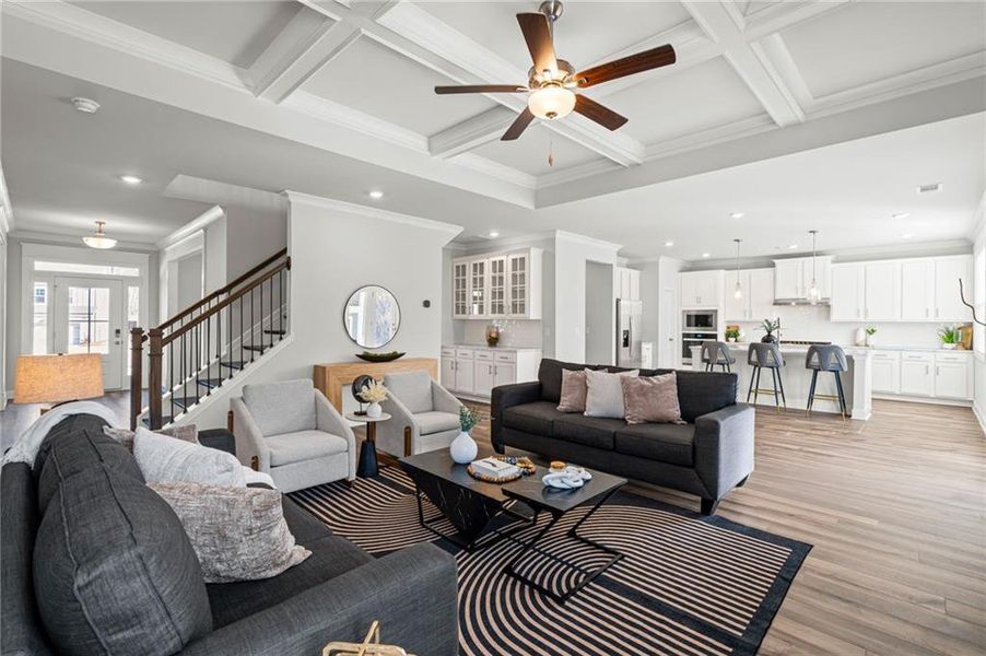 Furnished interior view inside a new home in Overlook at Marina Bay, Gainesville (Image 10).