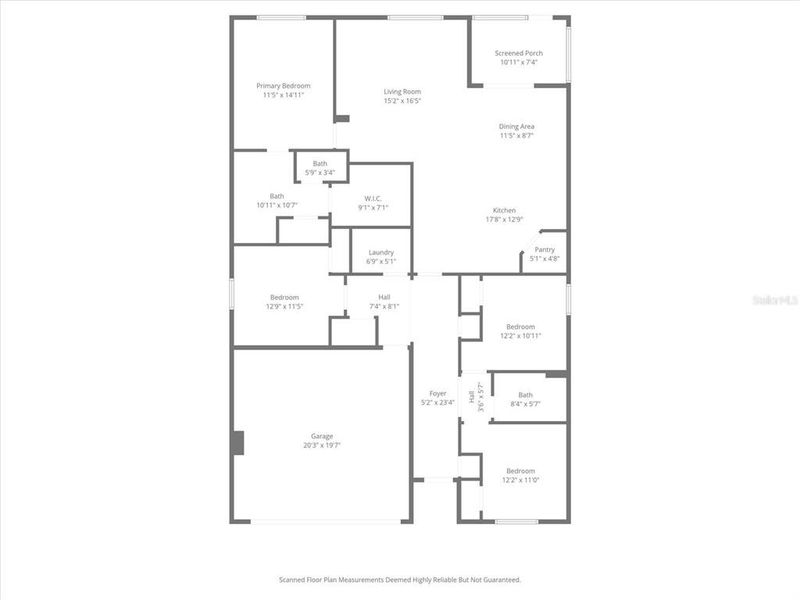 2D floor plan layout of this home in Autumn Glen, Belleview, FL (Image 5). 2D floor plan layout of this home in Autumn Glen, Belleview, FL (Image 5).