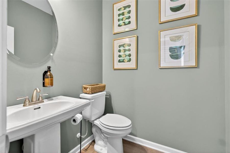 Furnished interior view inside a new home in Townes At The Stiles, Cartersville (Image 24).