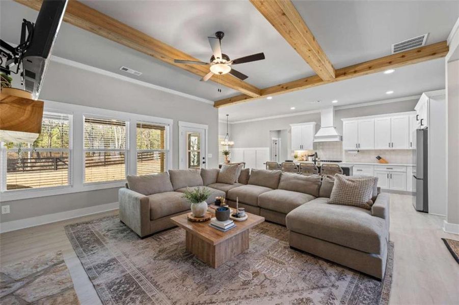 Furnished interior view inside a new home in , Monroe (Image 38).