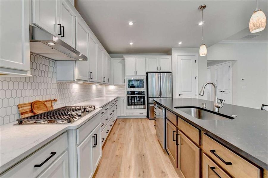 Furnished interior view inside a new home in , Hoschton (Image 19).