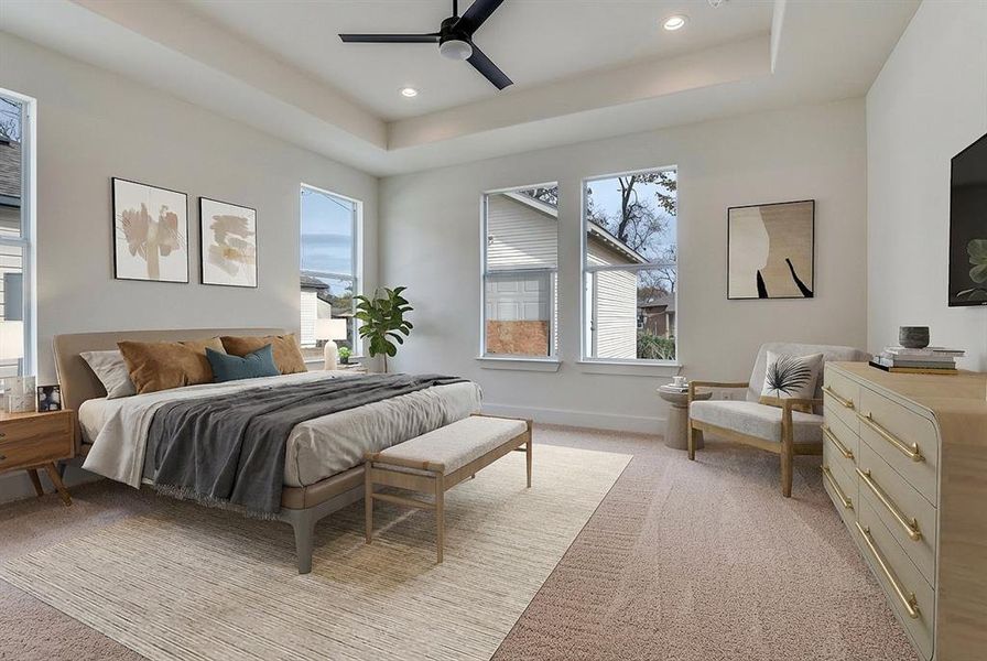 Furnished interior view inside a new home in , Dallas (Image 12). Furnished interior view inside a new home in , Dallas (Image 12).