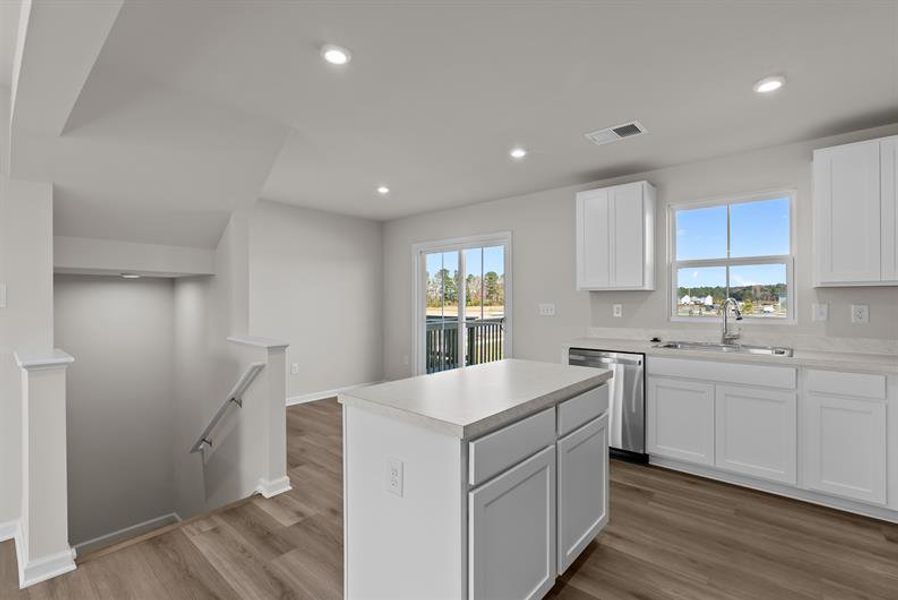 Furnished interior view inside a new home in South Mills Towns, South Mills (Image 4).