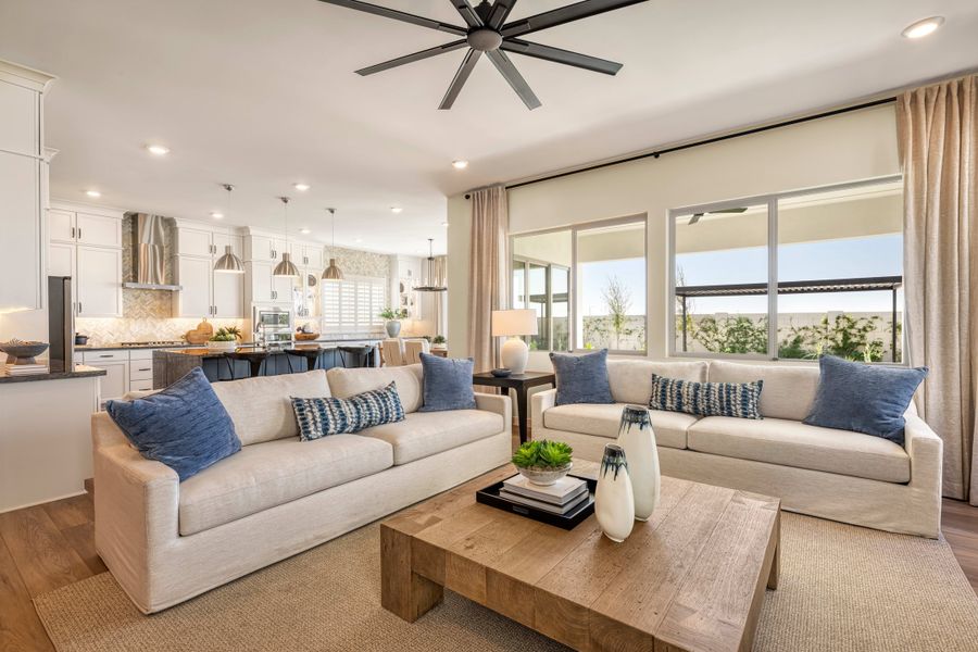 Representative furnished interior of a home built from the Tipton Plan 3507 by Tri Pointe Homes in Soleo, San Tan Valley (Image 8). Representative furnished interior of a home built from the Tipton Plan 3507 by Tri Pointe Homes in Soleo, San Tan Valley (Image 8).