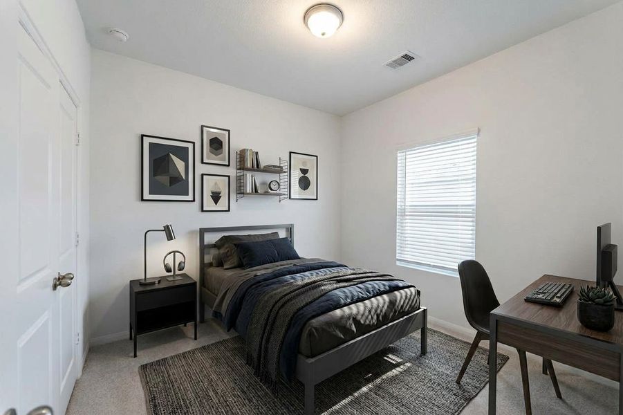 Representative furnished interior of a home built from the Pine by CastleRock Communities in Notting Hill, Converse (Image 11).