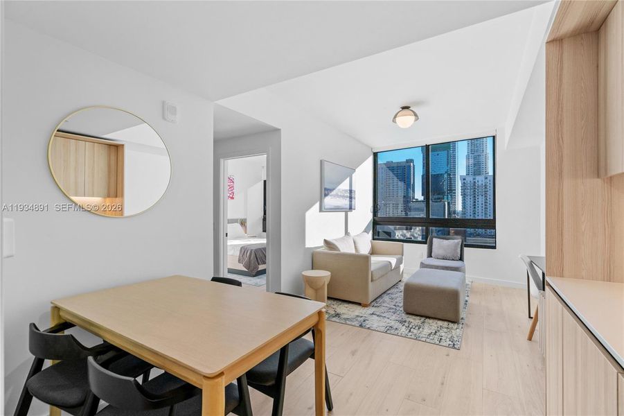 Furnished interior view inside a new home in , Miami (Image 6). Furnished interior view inside a new home in , Miami (Image 6).