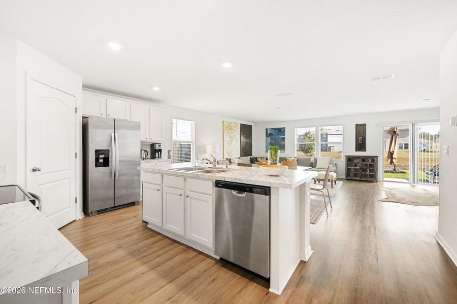 Furnished interior view inside a new home in Copes Landing, Jacksonville (Image 15). Furnished interior view inside a new home in Copes Landing, Jacksonville (Image 15).
