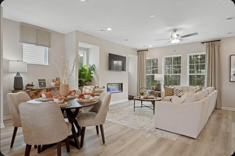 Furnished interior view inside a new home in Dreycott, Lawrenceville (Image 10). Furnished interior view inside a new home in Dreycott, Lawrenceville (Image 10).