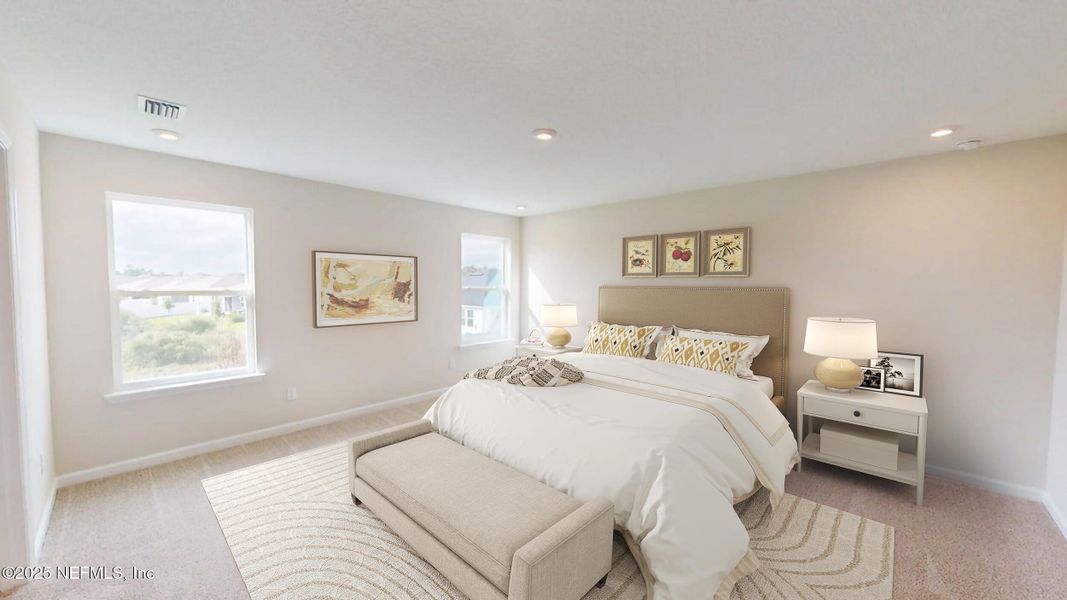 Furnished interior view inside a new home in Lakes at Bella Lago, Green Cove Springs (Image 7). Furnished interior view inside a new home in Lakes at Bella Lago, Green Cove Springs (Image 7).