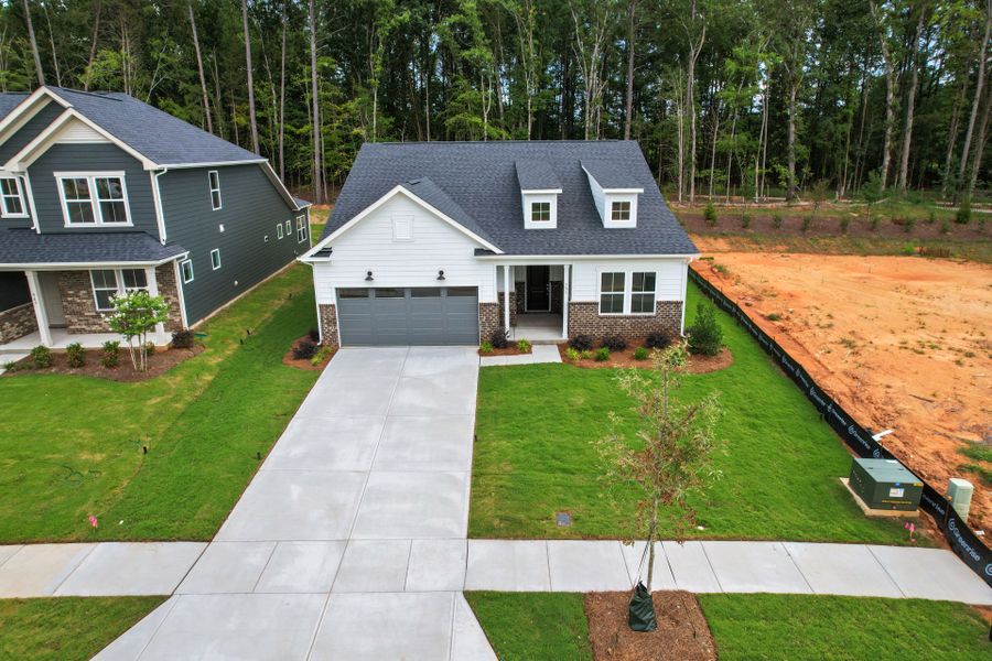 Front exterior of a new home in Michaux Gardens, Belmont, NC, highlighting curb appeal (Image 44).