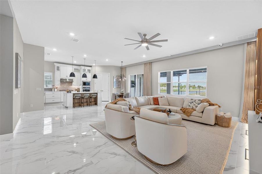 Furnished interior view inside a new home in , Orlando (Image 30).