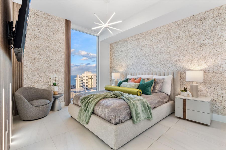 Furnished interior view inside a new home in , Fort Lauderdale (Image 4). Furnished interior view inside a new home in , Fort Lauderdale (Image 4).