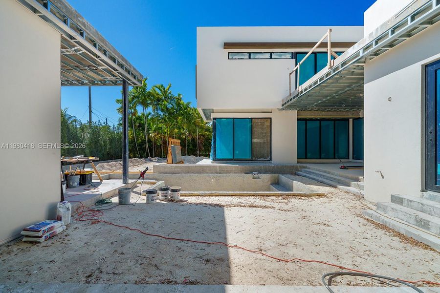 In-progress construction of a new home in , Biscayne Park, FL (Image 10). In-progress construction of a new home in , Biscayne Park, FL (Image 10).