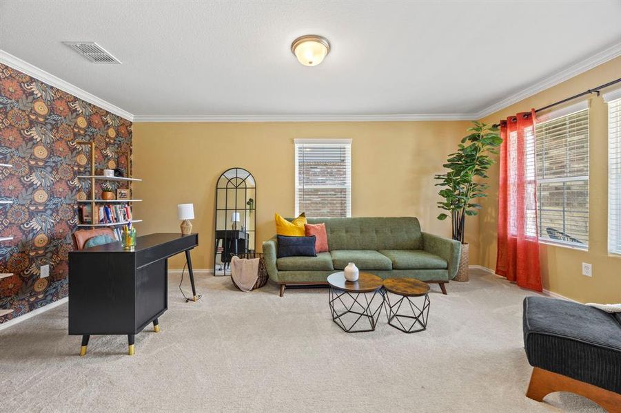 Furnished interior view inside a new home in , Denton (Image 12).