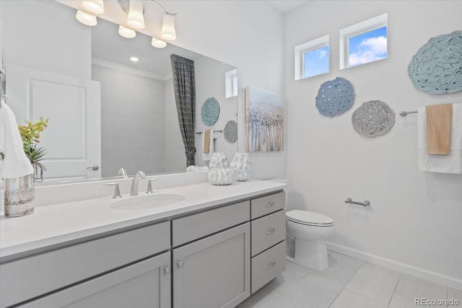 Furnished interior view inside a new home in Gateway Commons, Denver (Image 5).