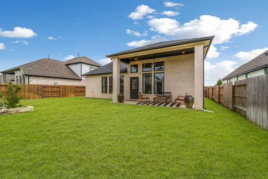 Exterior details and patio area of a home in The Retreat at Norman Farm, Hendersonville (Image 4).