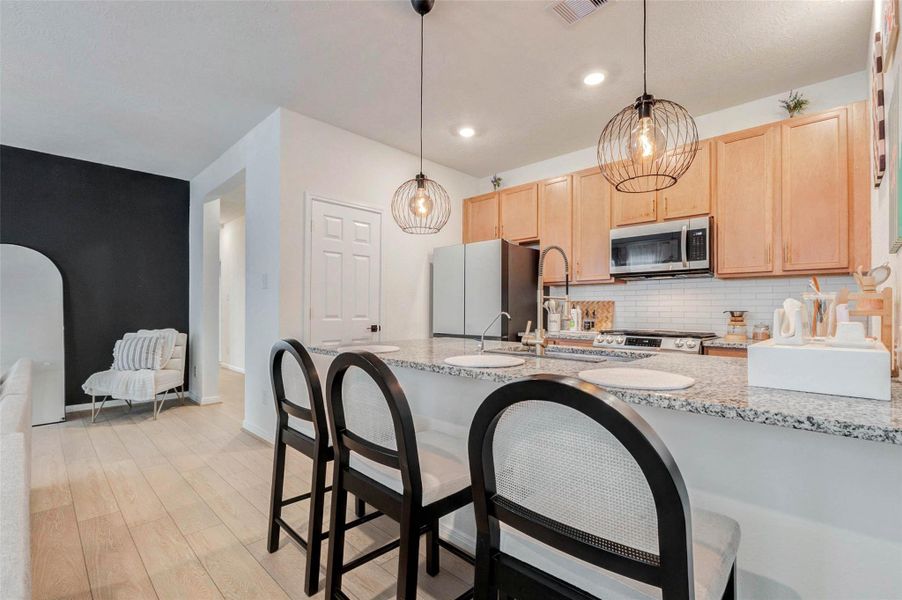 Furnished interior view inside a new home in , Katy (Image 36).