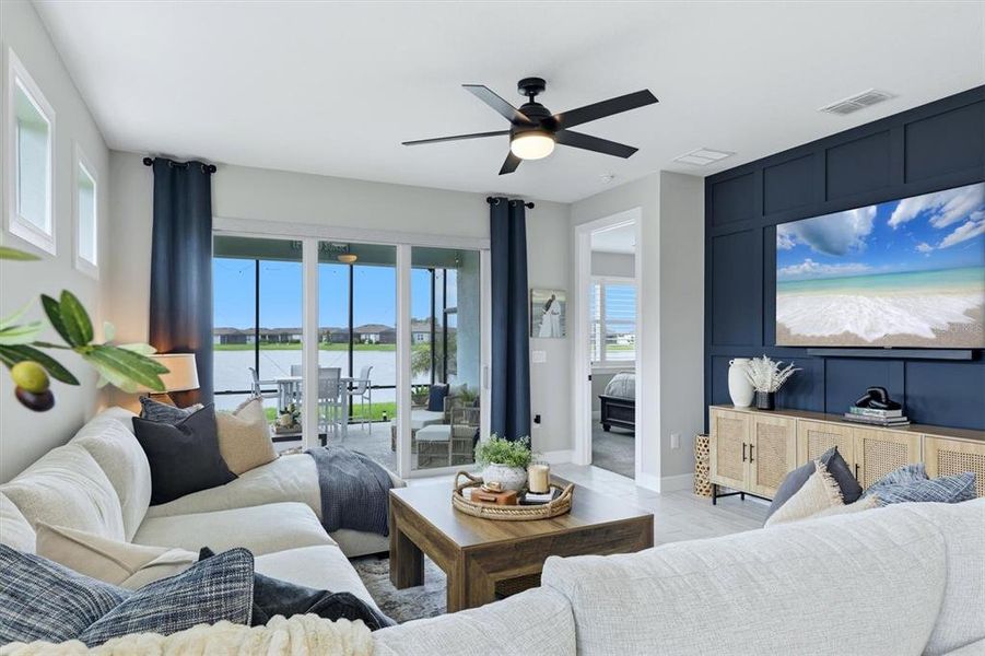 Furnished interior view inside a new home in , Parrish (Image 18).