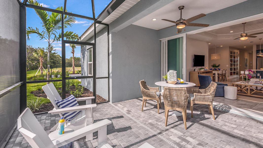 Exterior details and patio area of a home in Palmera, Venice (Image 3).