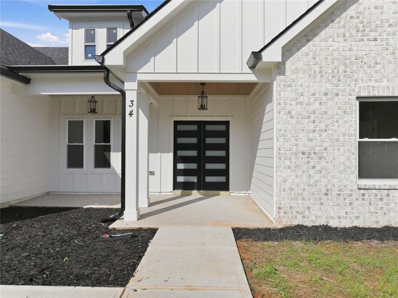 Exterior details and patio area of a home in , Commerce (Image 4). Exterior details and patio area of a home in , Commerce (Image 4).