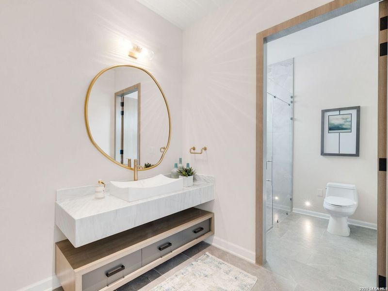 Furnished interior view inside a new home in , San Antonio (Image 39).