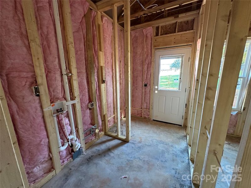 Back door and Laundry Room Back door and Laundry Room
