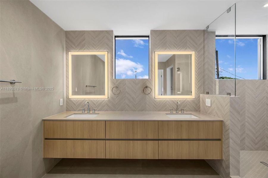 Primary Bathroom with Dual Sinks