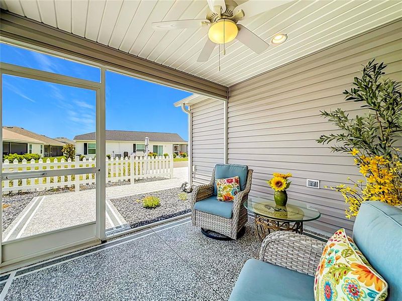 Exterior details and patio area of a home in , The Villages (Image 4).