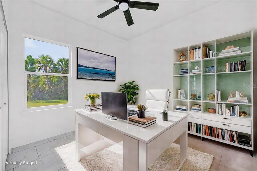 Virtually Staged, Room 3 or Home Office.