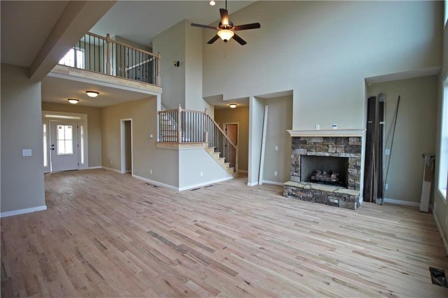 Representative unfurnished interior of a home built from the The Hayden by Bamford and Company in Rowland Springs, Cartersville (Image 9).