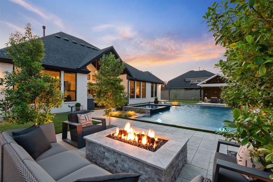 Exterior details and patio area of a home in , Argyle (Image 26).