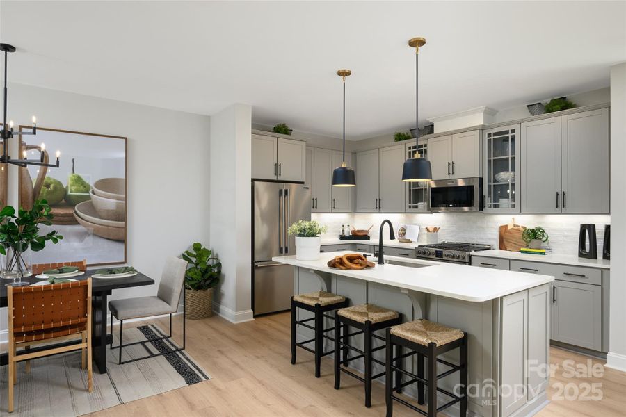 Furnished interior view inside a new home in North Creek Village, Huntersville (Image 18).