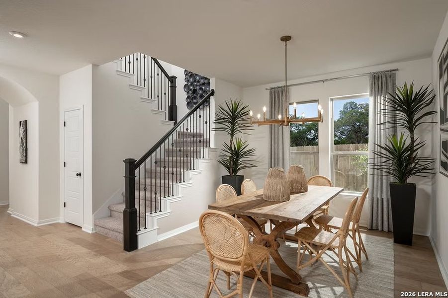 Furnished interior view inside a new home in The Parklands, Schertz (Image 6).